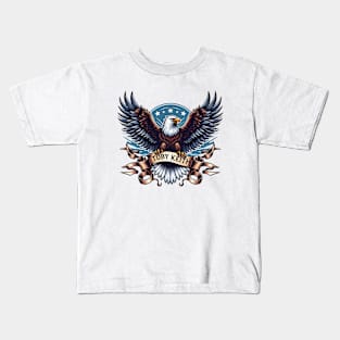 An eagle holds a sign that says Toby Keith Kids T-Shirt